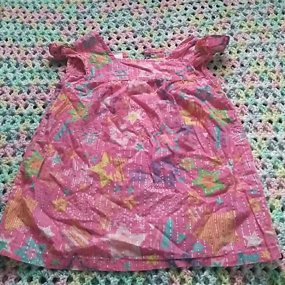 Pink shirt with stars